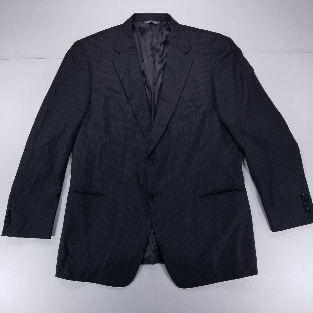 Talbots mens pinstriped sport coat Twill notched